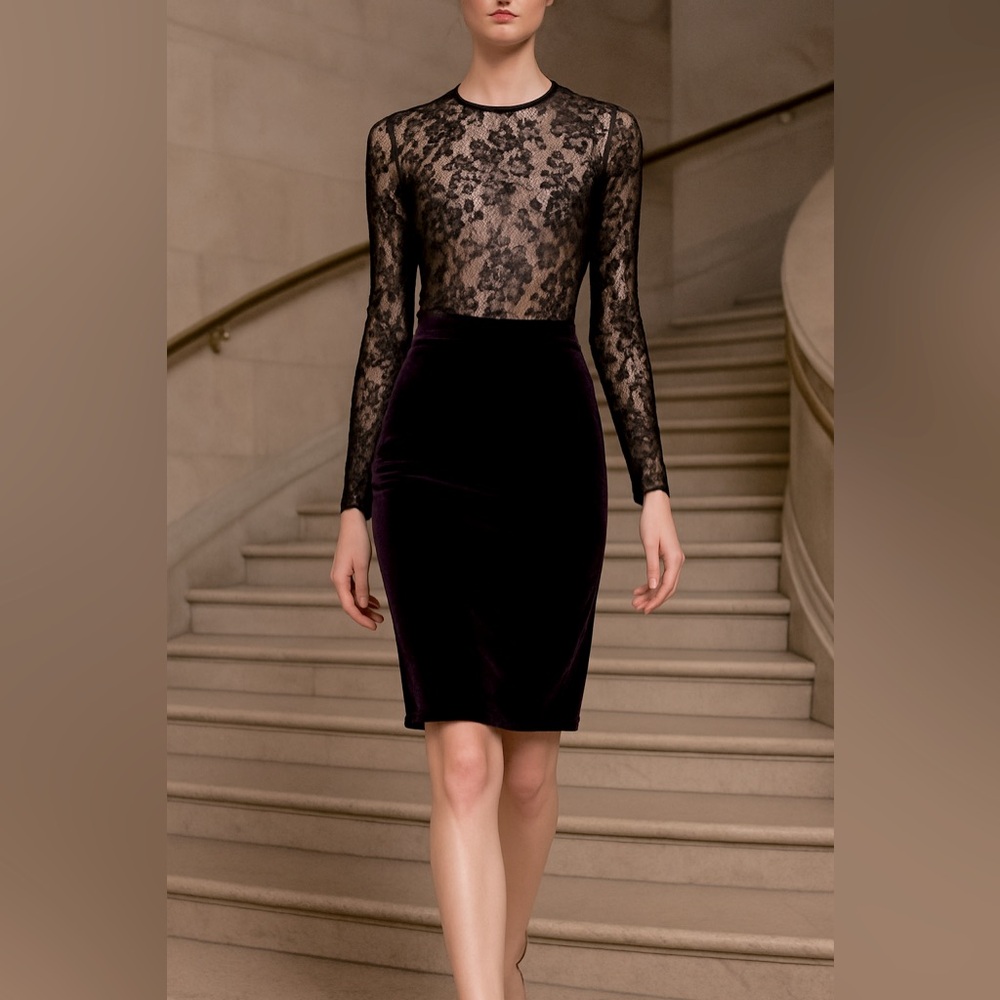 Dolce & Gabbana Vintage Velvet Skirt